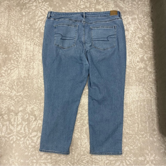 American Eagle Mom Jeans | Plus Size 22 High Waisted Ankle Fit Jean Stretch - Picture 6 of 6